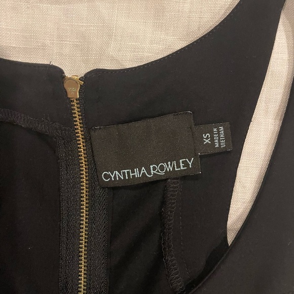 Cynthia Rowley LBD | Tank Top Fit & Flare | Exposed Gold Zipper | Pockets - Picture 11 of 11